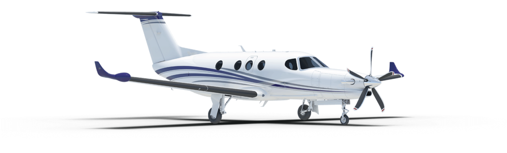 Turbo prop private aircraft for hire